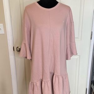 Pink Asymmetrical Dress size:M perfect for fall!